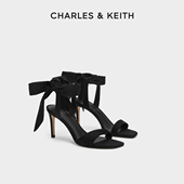 61720177缎面蝴蝶结绑带高跟鞋 CK1 新年礼物 CHARLES&KEITH女鞋