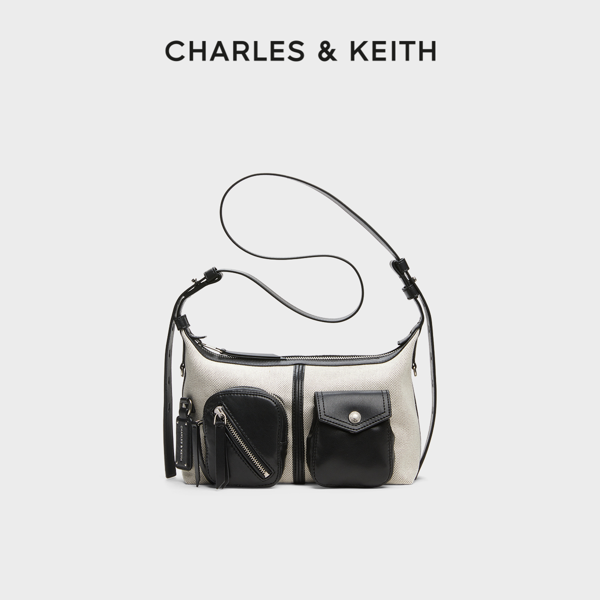 复古机车包 多口袋分区