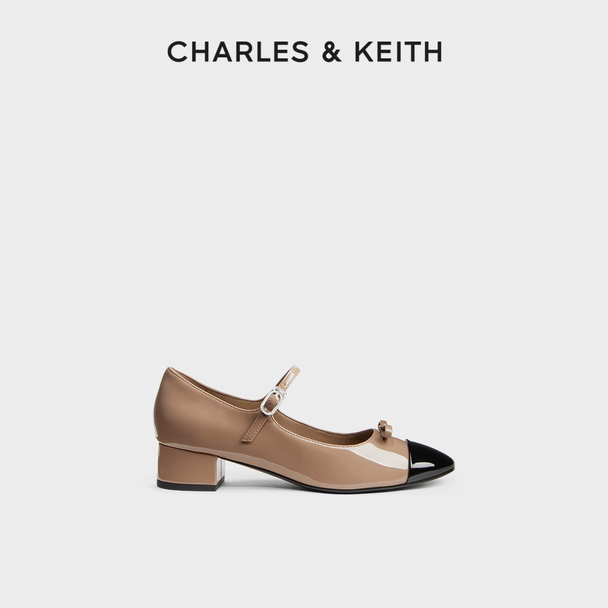 稳固粗跟 立体蝴蝶结 玛丽珍鞋