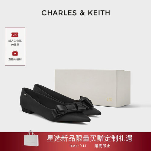 CHARLES＆KEITH时尚蝴蝶结单鞋