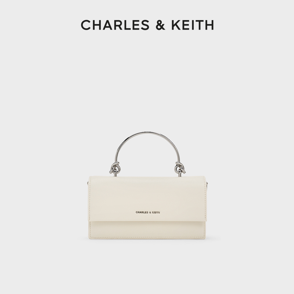 【618同价】CHARLES&KEITH24夏新款CK6-10840559-A金属链条小方包