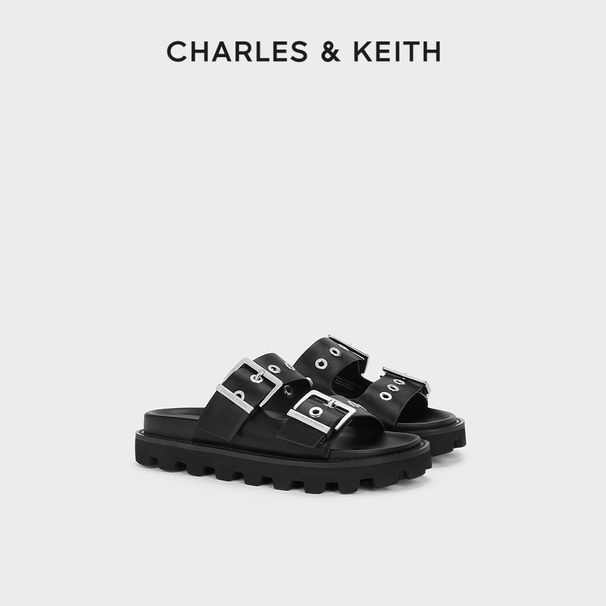 CHARLES&KEITH24春夏新款CK1-70381029铆钉皮带扣