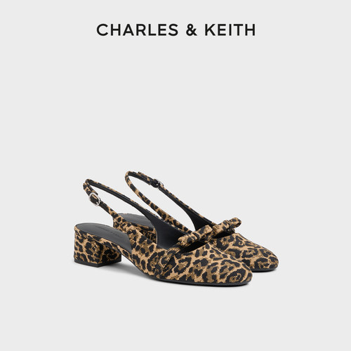 复古圆头低跟凉鞋CHARLES&KEITH