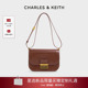 CHARLES&KEITH女包CK2 情人节礼物 80782444金属扣豆腐包斜挎包