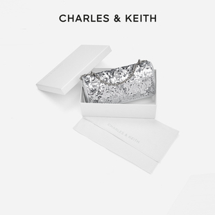 A时尚 10680924 亮片链条小方包斜挎包 CK6 CHARLES&KEITH25冬新款