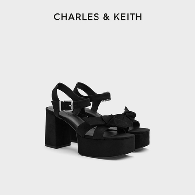 蝴蝶结厚底高跟鞋CHARLES&KEITH
