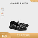 70380959女士平底珍珠玛丽珍鞋 单鞋 CK1 CHARLES&KEITH春夏女鞋 女