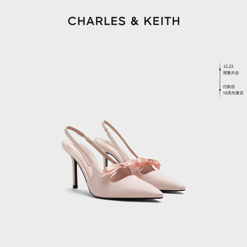 细腻缎面 立体蝴蝶结 高跟凉鞋