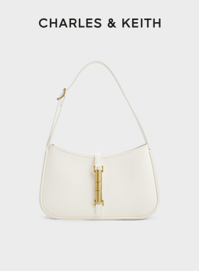 CHARLES&KEITH春季女包CK2-20151402法式手提腋下包帆布小方包女