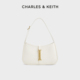 CHARLES&KEITH秋冬女包CK2 20151402法式 手提腋下包帆布小方包女