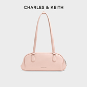 CHARLES&KEITH25冬新款 CK2 30782751简约运动风单肩腋下包法棍包