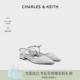 浅口单鞋 71720100一字带尖头平底凉鞋 CK1 CHARLES&KEITH26春新款