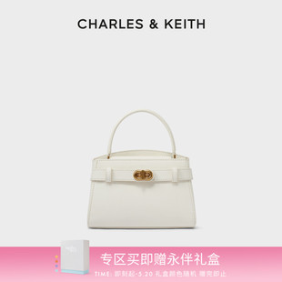 CHARLES&KEITH女包CK2 50270880小号金属扣带饰单肩包 618同价