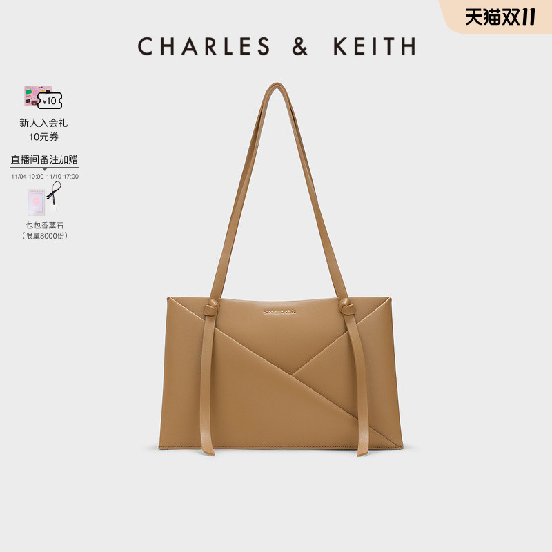 【双11热卖】CHARLES&KEITH女包CK2-30271268单肩腋下包托特包