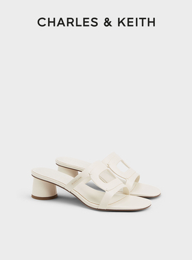 CHARLES&KEITH24夏新款CK1-60361513时尚休闲外穿沙滩一字拖鞋女