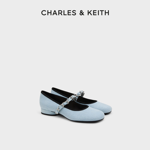 CHARLESKEITH圆头低跟玛丽珍鞋
