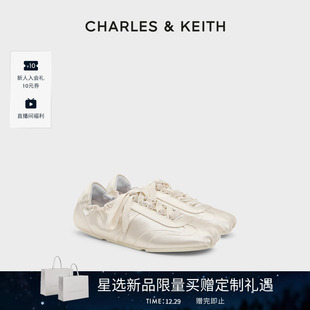 休闲薄底芭蕾德训鞋 CHARLES&KEITH26春新款 2时尚 71960008 女 CK1