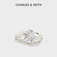 CHARLES&KEITH秋冬女鞋 女 1平底加绒毛毛拖勃肯拖鞋 CK1 70381079
