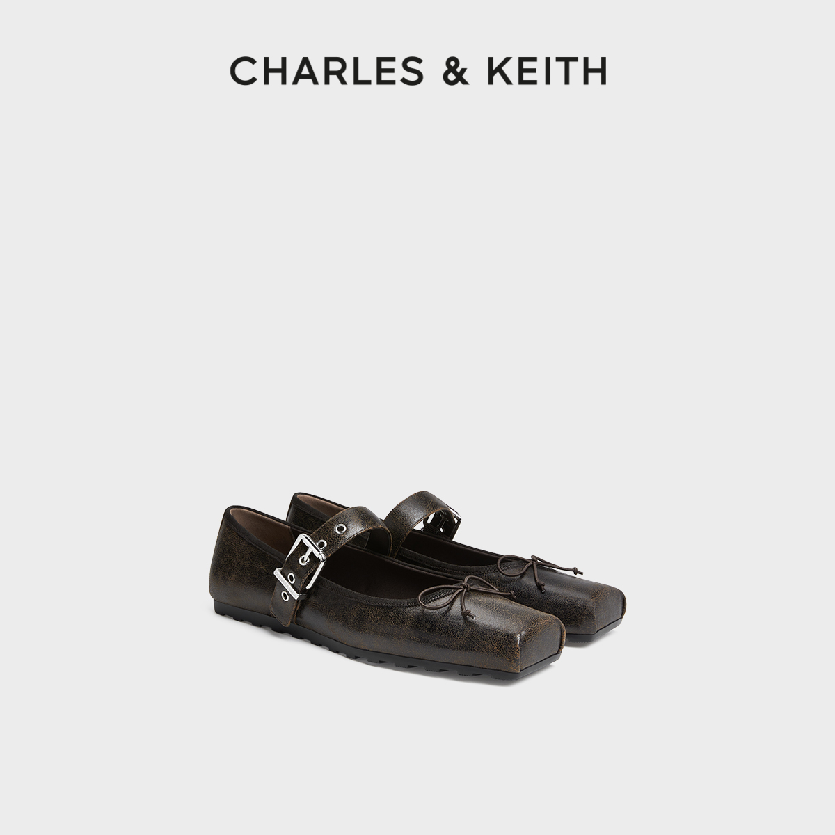CHARLESKEITH方头平底芭蕾玛丽珍