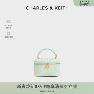 CHARLES&KEITH秋季 80782534菱格链条手提斜挎小方包女 女包CK2