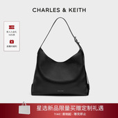 CHARLES&KEITH25冬新款 CK2 40782736大容量hobo通勤单肩托特包