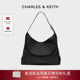 CHARLES&KEITH25冬新款 CK2 40782736大容量hobo通勤单肩托特包