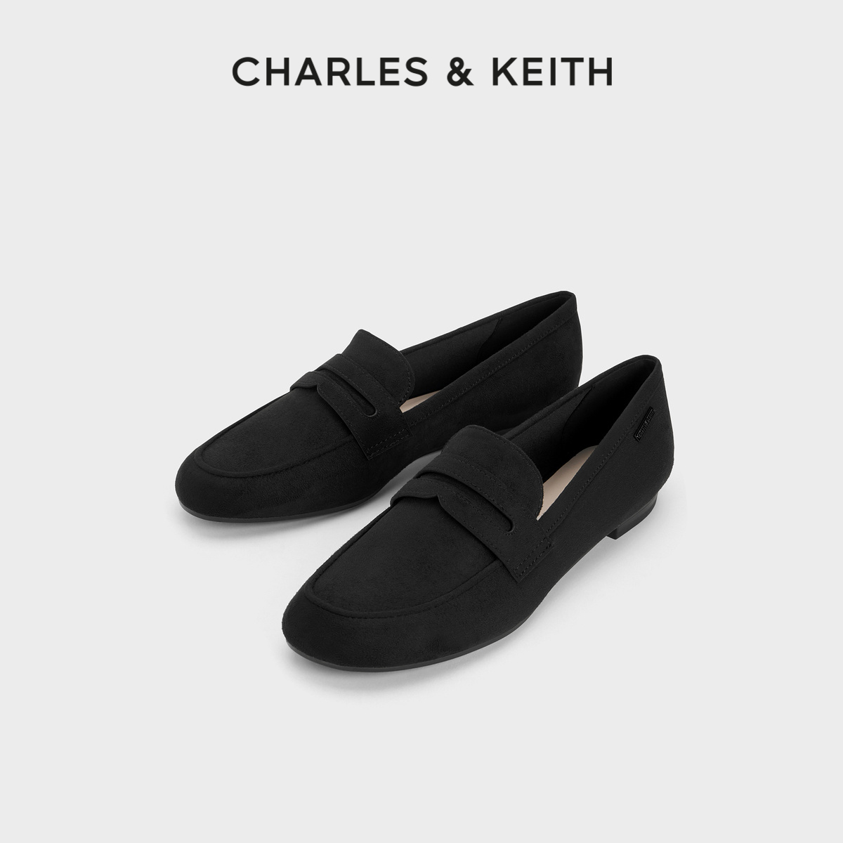 CHARLES&KEITH夏季女鞋CK1-71720048简约通勤平跟乐福鞋女鞋