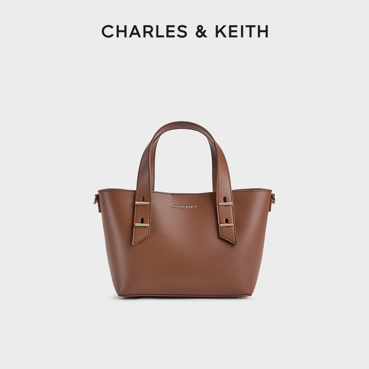 CHARLES&KEITH26夏新款CK2-30782725简约通勤手提斜挎子母托特包