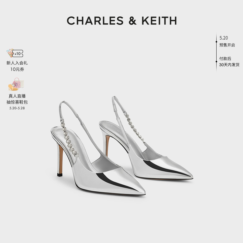 链条尖头凉鞋CHARLES&KEITH