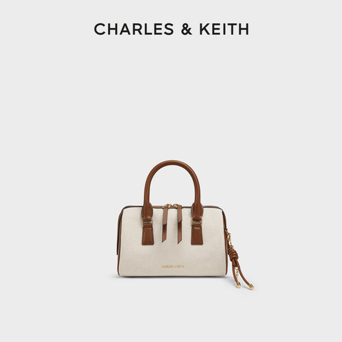 绳结设计 编织手提带 拉链开合