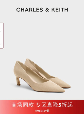 【618折扣】CHARLES&KEITH26春新款CK1-61720255高跟鞋单鞋女鞋