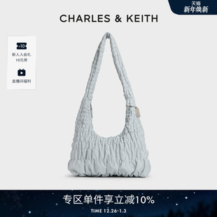 1大容量褶皱单肩斜挎云朵包 40271633 CHARLES&KEITH25秋新款 CK2