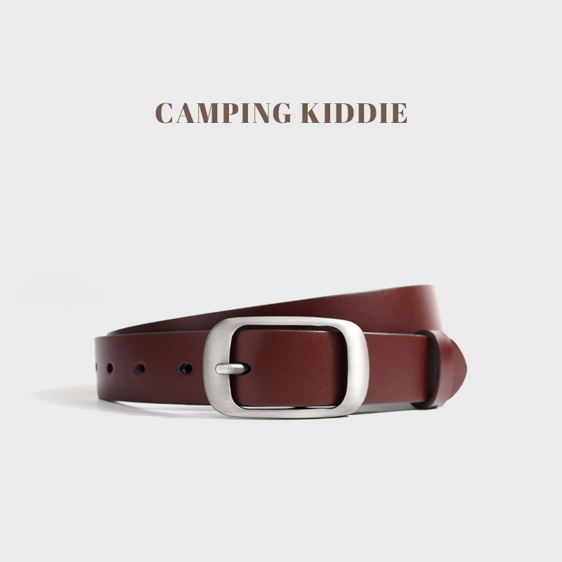 CampingKiddie头层牛皮百搭皮带