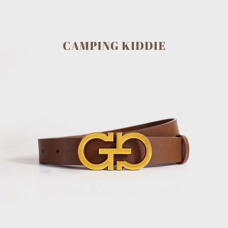 CAMPINGKIDDIE女头层牛皮皮带