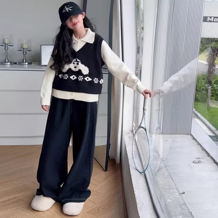 女童春秋套装2025新款