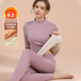 Удерживающее тепло нижнее белье, флисовый комплект, хлопковое зимнее термобелье, увеличенная толщина