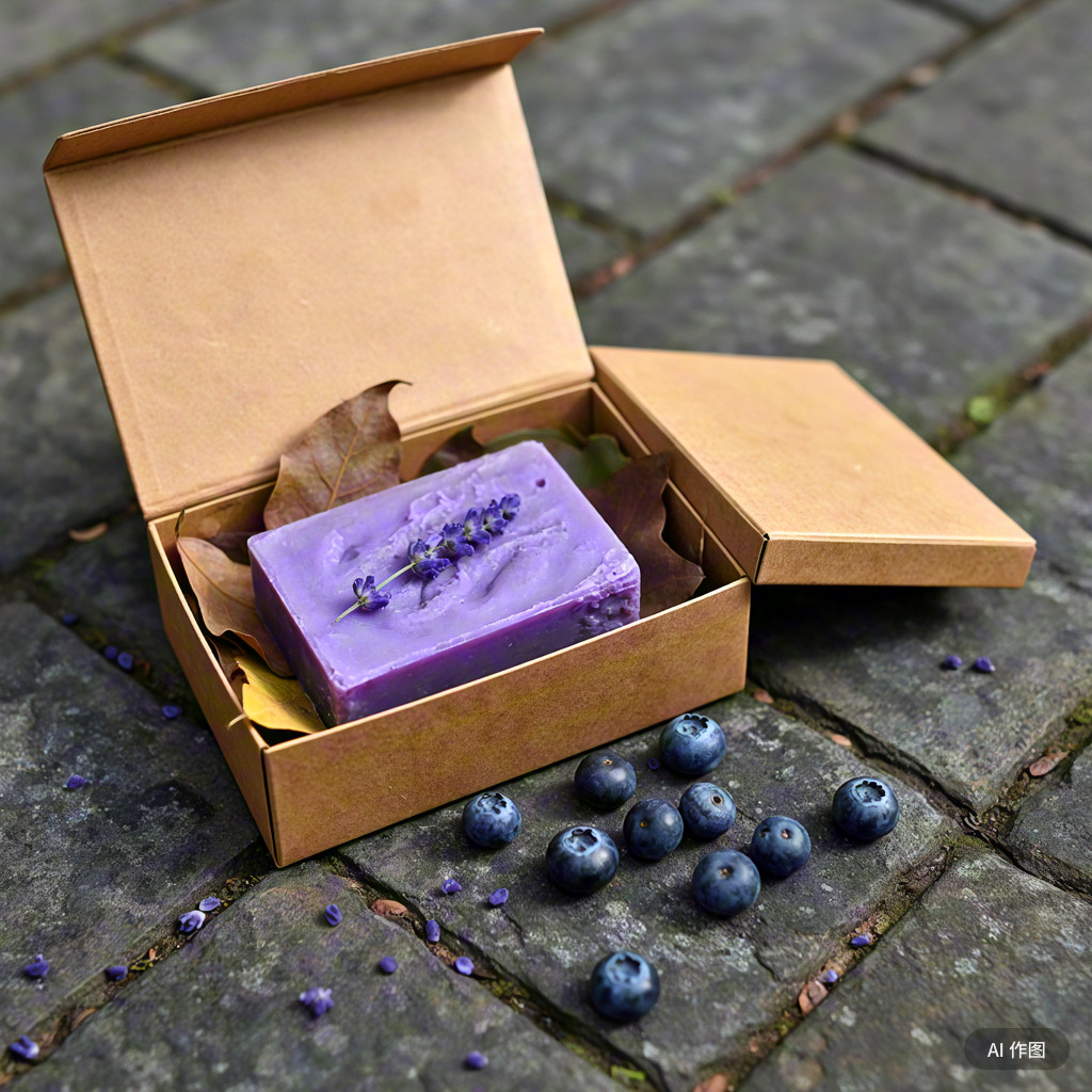 蓝莓薰衣草手工皂研磨ph7 深层清洁滋润保湿嫩肤补水洗脸皂洁面皂