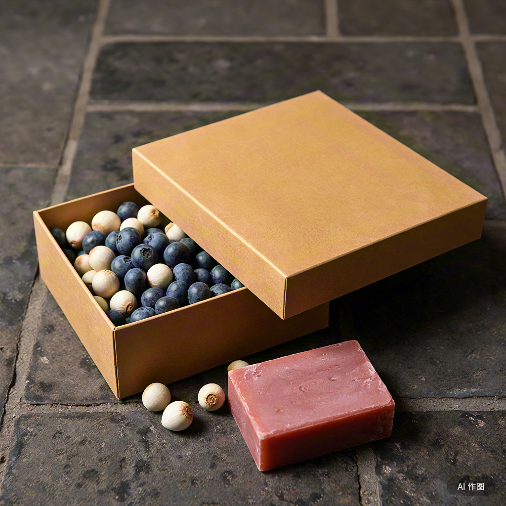 蓝莓白檀香手工皂 蓝庄当年老皂ph7 植物天然古法冷制洗脸手发澡