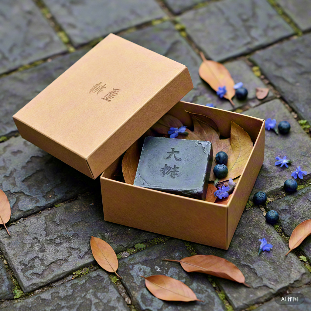 蓝莓檀香手工皂ph7婴儿敏感肌专用洗脸皂滋养颜温和不刺激洁面皂