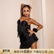 YES2026年新款 流苏拉丁舞服舞裙练功服女多层流苏吊带连衣裙YD136