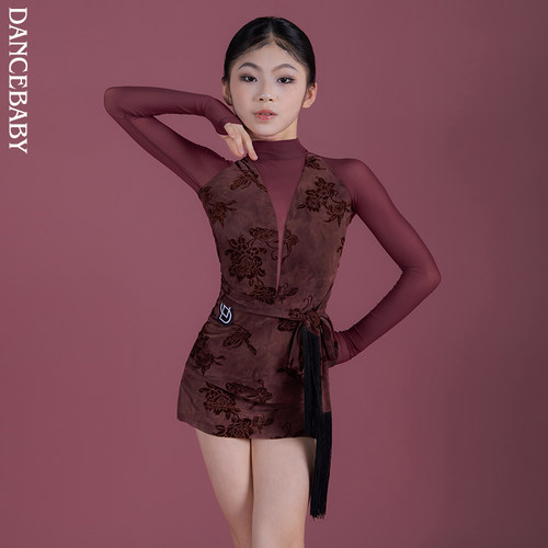 拉丁少儿修身连衣裙舞服服