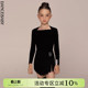 dancebaby拉丁舞练功服女儿童夏季 专业上衣DAS224 跳舞蹈上衣长袖
