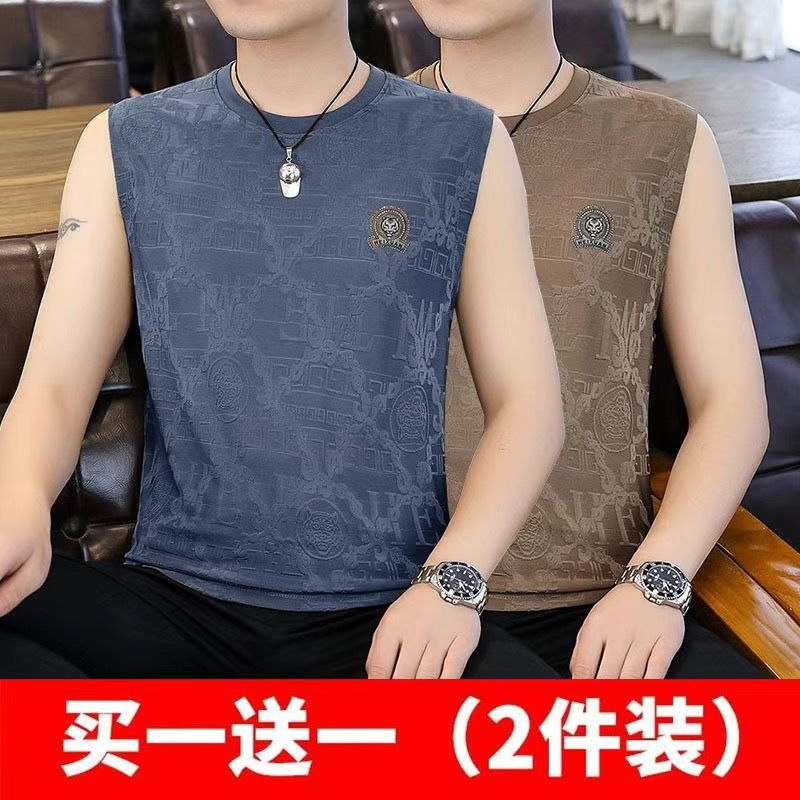 清仓捡漏男款背心冰丝薄图片