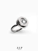 独特轻奢时尚 官方ALP JEWELRY镜心系列独立设计师个性 冷淡风戒指