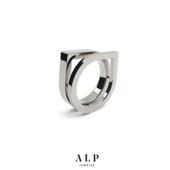 官方ALP 双层中性水滴戒指 设计师 JEWELRY首饰网红 ZERO欧美时尚