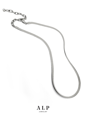 官方ALP JEWELRY双系列蛇骨链中性蛇皮刀片链轻奢叠戴高级感项链