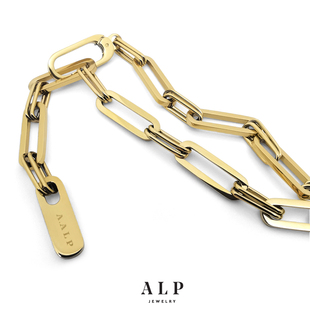 ALP JEWELRY官方正品早安系列轻奢百搭中性粗链条锁骨项链礼物