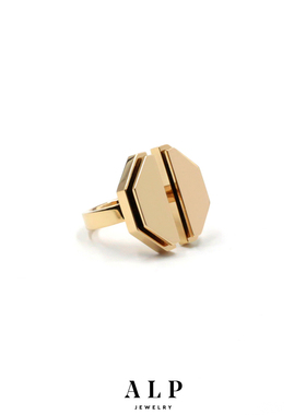 官方ALP JEWELRY迪丽热巴同款ME系列个性开口简约精致独特戒指