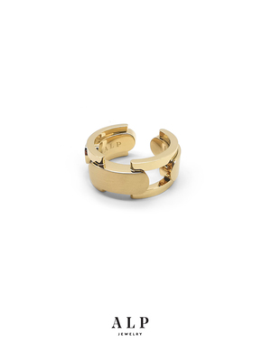 官方ALP JEWELRY连锁系列设计法式轻奢独特小众精致戒指磨砂指环