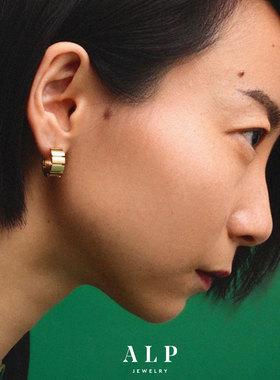 官方ALP JEWELRY征服系列复古肌理感表带耳环小众原创设计感耳钉